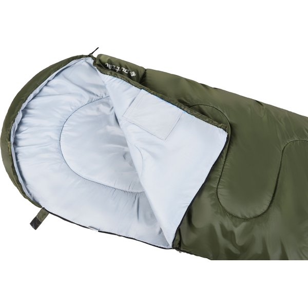 Śpiwór z kapturem lekki, kołdra Thermolite Outtec - zielony