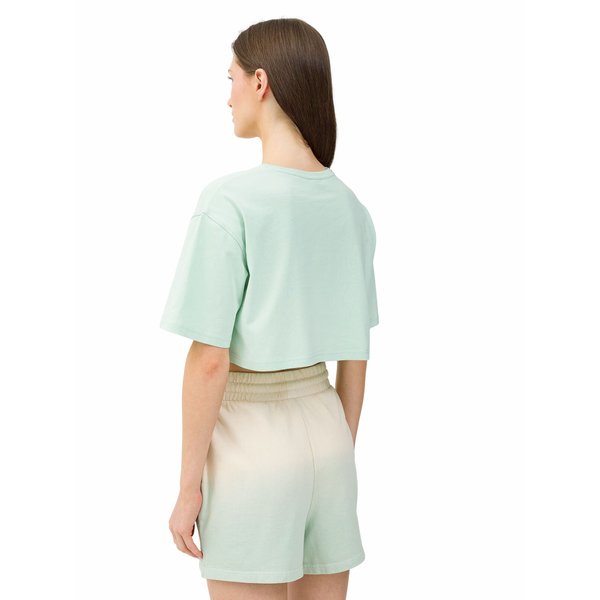 Koszulka, crop top damski 4FWSS24TTSHF1266 4F - mięta