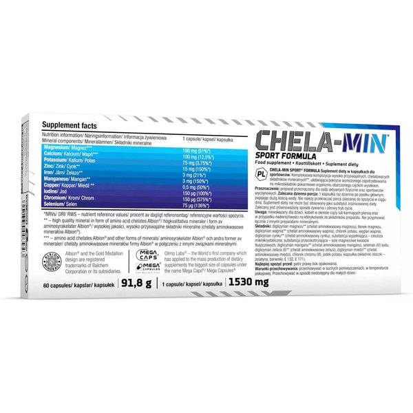 Chela-Min Sport Formula Mega Caps 60 kaps. Olimp