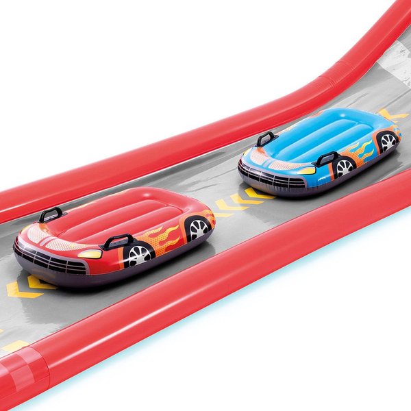 Zjeżdżalnia wodna, ślizgawka Tor Samochodowy + 2 deski Intex