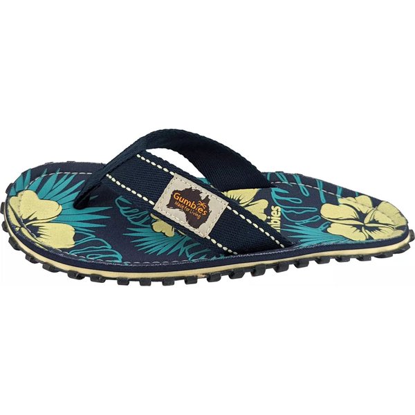 Klapki, japonki Inslander Flip-Flops Gumbies - turkusowe/kwiaty
