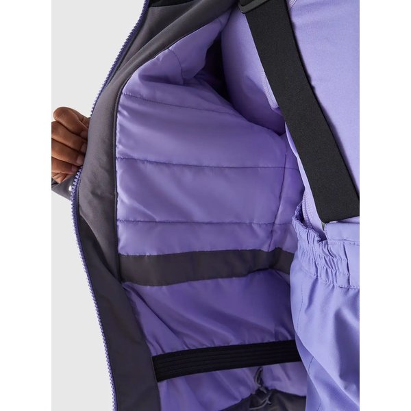 Kurtka narciarska dziewczęca TTJAF541 4F - szary