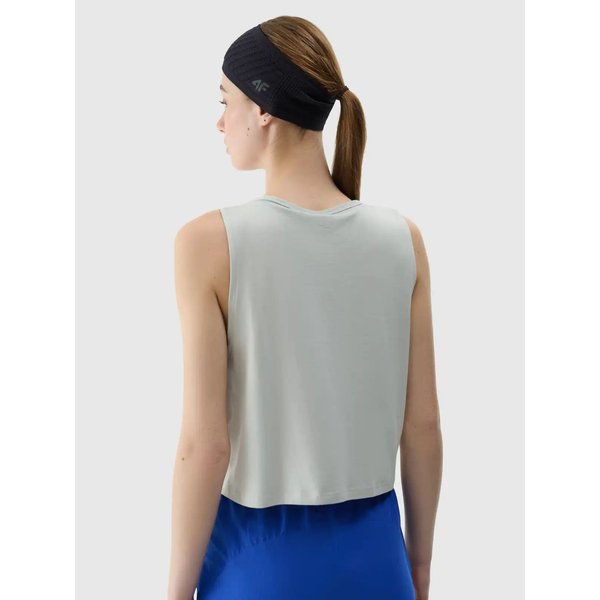 Bezrękawnik damski TSLEF157 4F - chłodny jasny szary