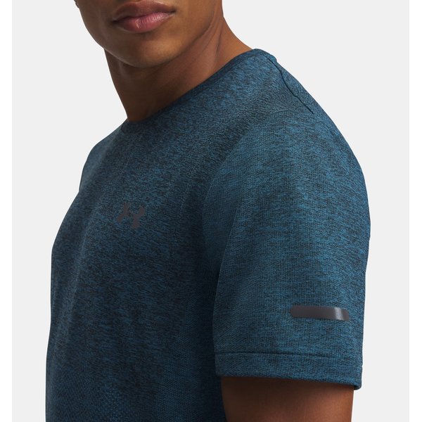 Koszulka męska Seamless Stride Under Armour - Ether Blue / Reflective
