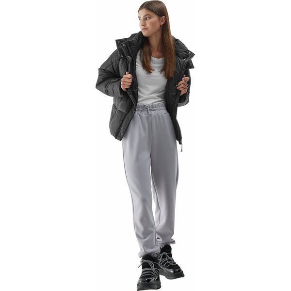 Kurtka puchowa damska 4FAW23TDJAF231 4F - głęboka czerń