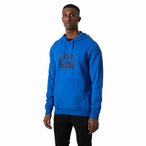 Bluza męska Box Hoodie Helly Hansen - niebieska
