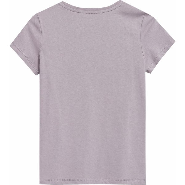 Koszulka dziewczęca 4FJSS23TTSHF389 4F - jasny fiolet