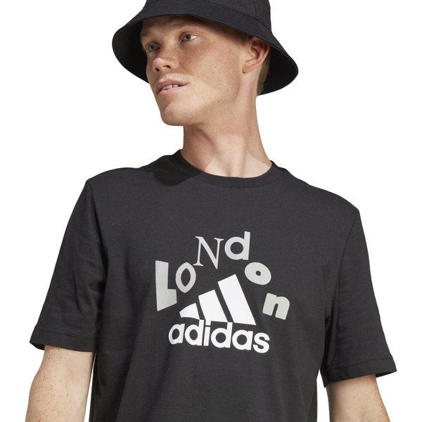 Koszulka męska Graphic Tee Adidas - czarna/biała