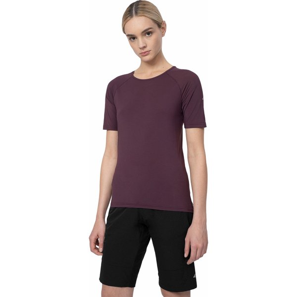 Koszulka rowerowa damska 4FSS23TFTSF181 4F - fioletowa
