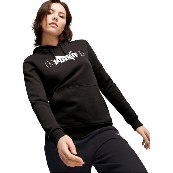 Bluza damska ESS+ Logo Lab Hoodie FL Puma - czarna