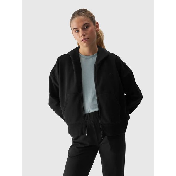 Bluza damska TSWSF1306 4F - głęboka czerń