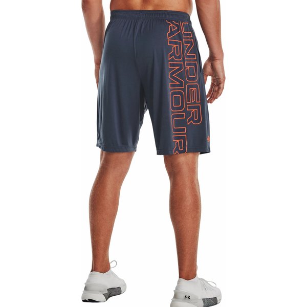 Spodenki męskie Tech WM Graphic Under Armour - Downpour Gray / Orange Blast