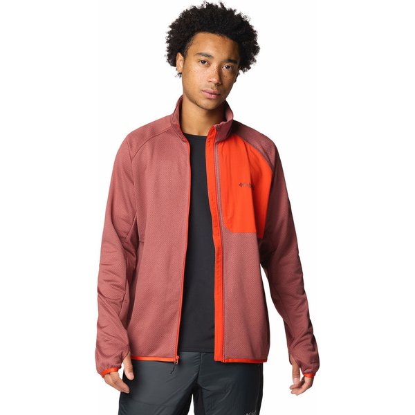 Polar męski Triple Canyon Grid Fleece FZ II Columbia - Spice Heather, Spicy