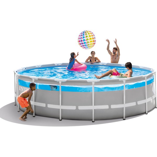 Basen stelażowy Prism Clearviev z pompą 488x122cm Intex