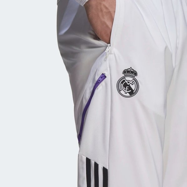 Spodnie męskie Real Madrid Condivo 22 Presentation Adidas - białe