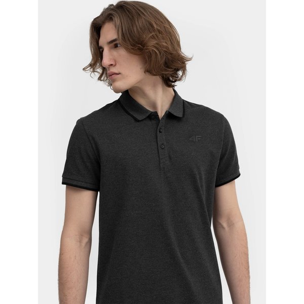 Koszulka męska polo 4FSS23TPTSM040 4F - szara
