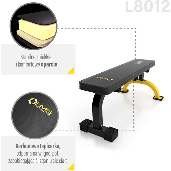 Ławka do ćwiczeń L8012 HMS Premium