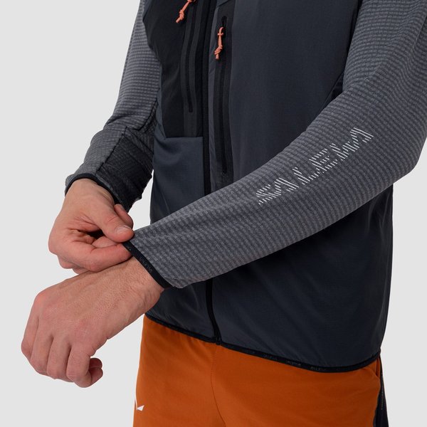 Kurtka męska Pedroc Hybrid 2 Polartec Alpha Salewa - szary