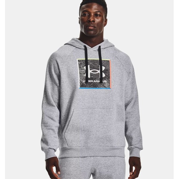 Bluza męska Rival Fleece Graphic Hoodie Under Armour - szara