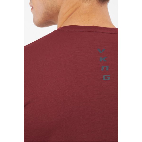 Koszulka męska Salen Man Viking - bordowy