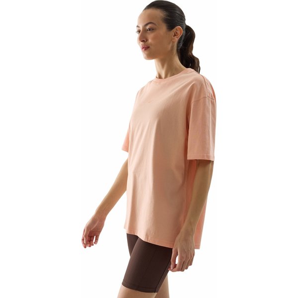 Koszulka damska 4FWSS24TTSHF1355 4F - pudrowy koral