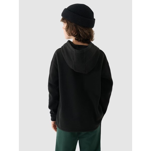 Bluza polarowa chłopięca TFLEM213 4F - głęboka czerń
