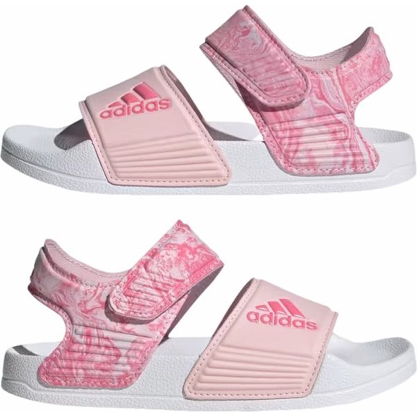 Sandały Adilette Jr Adidas - różowe