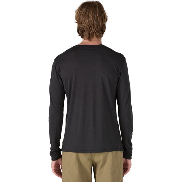 Longsleeve męski Capilene Cool Merino Blend Patagonia - Strata Stripe: Solstice Purple