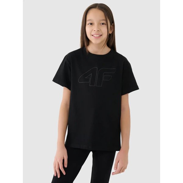 Koszulki dziewczęce TTSHF2333 4F - głęboka czerń