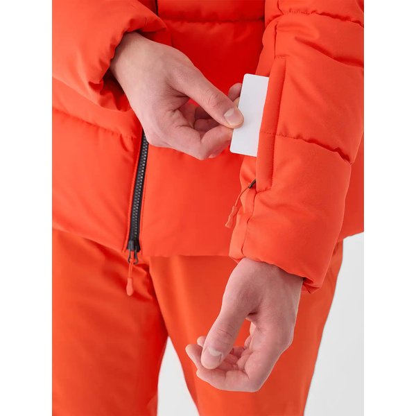 Kurtka narciarska męska TTJAM580 4F - czerwony