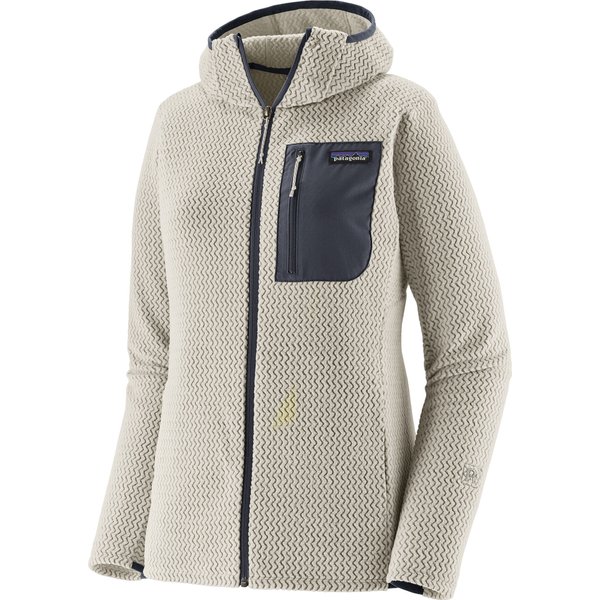 Polar damski R1 Air Full-Zip Hoody Patagonia - birch white