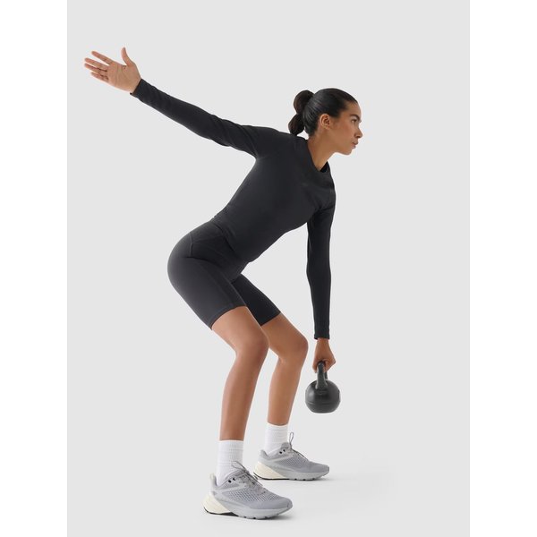 Longsleeve damski TFLOF250 4F - antracyt