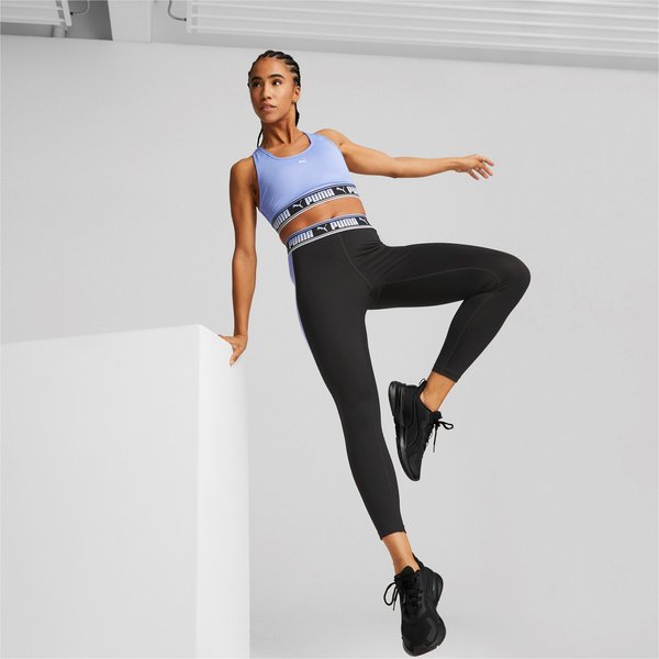 Biustonosz sportowy damski Mid Impact Puma - niebieski