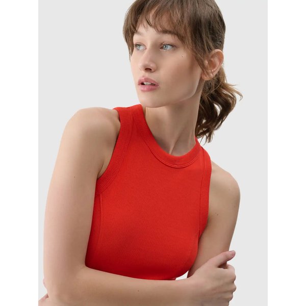 Bezrękawnik damski TSLEF119 4F - czerwony