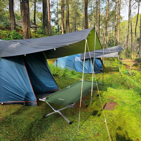 Łóżko turystyczne, polowe Kanadyjka Outtec - ciemny zielony