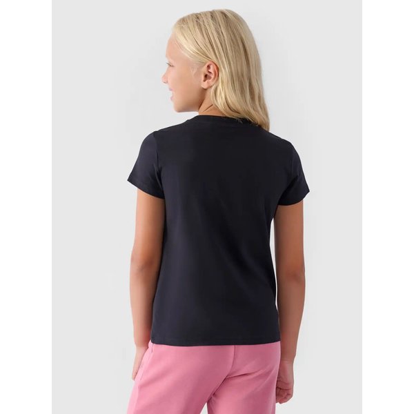Koszulka dziewczęca TTSHF1543 4F - głęboka czerń
