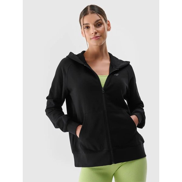 Bluza damska TSWSF1763 4F - głęboka czerń