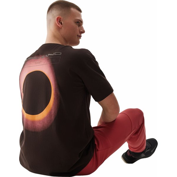 Koszulka męska 4FWSS24TTSHM1286 4F - ciemny brązowy