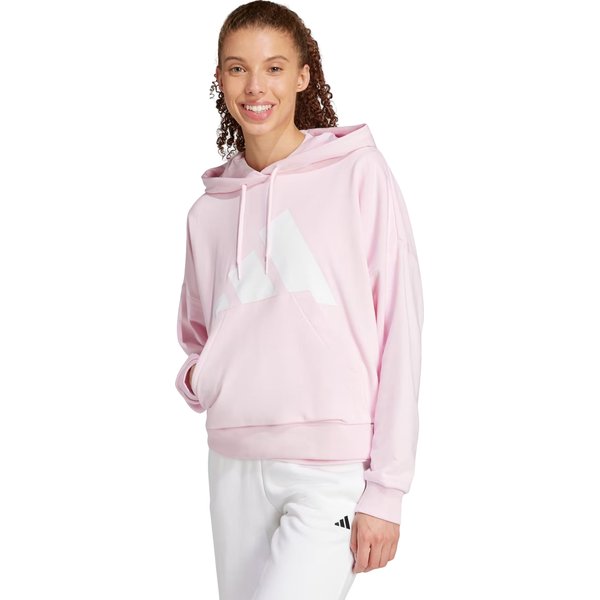 Bluza damska Essentials Big Loog French Terry Loose Adidas - Clear Pink/White
