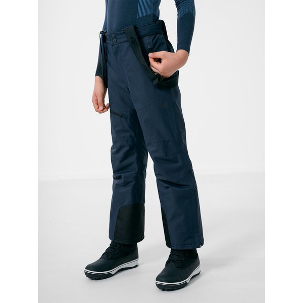 Spodnie narciarskie chłopięce HJZ22 JSPMN002 4F - granatowe