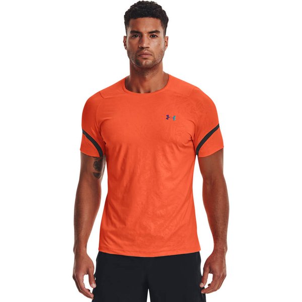 Koszulka męska Rush 2.0 Emboss Ss Under Armour - czerwony