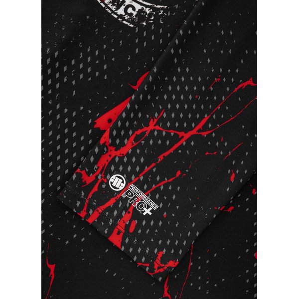 Longsleeve męski Mens Rash Longsleeve Net Camo 2 Pitbull West Coast - czarny