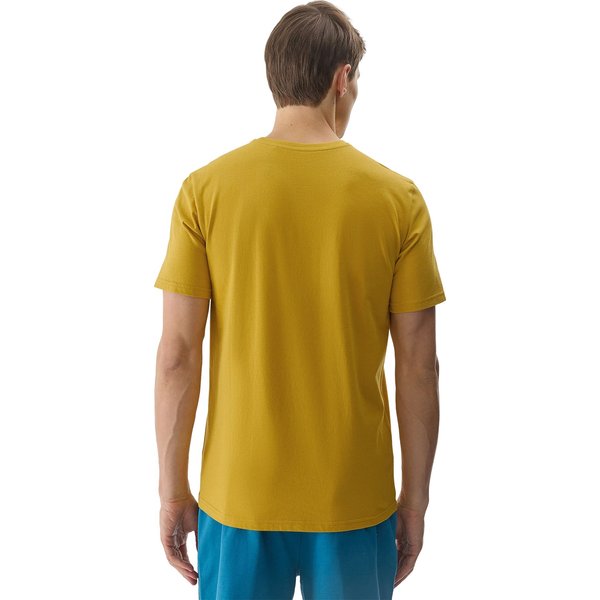 Koszulka męska 4FWSS24TTSHM1156 4F - żółty