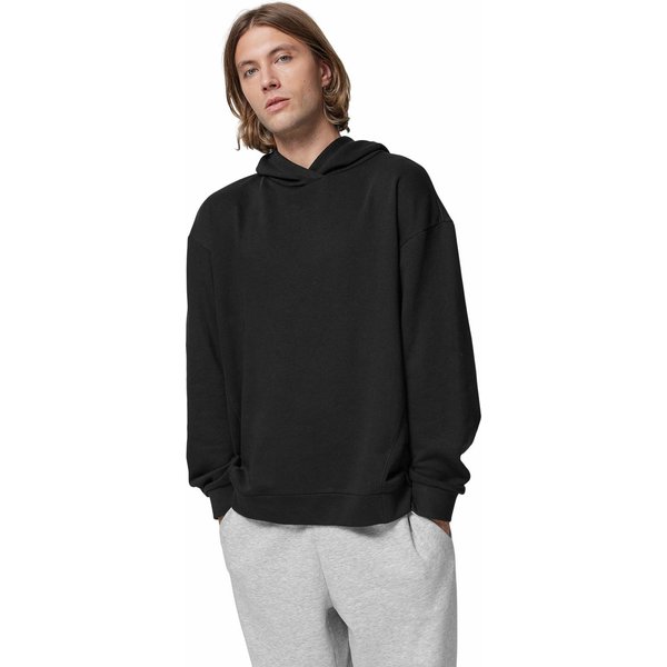 Bluza męska OTHAW23TSWSM679 Outhorn - głęboka czerń