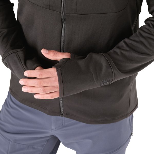 Bluza męska R1 Thermal Full-Zip Hoody Patagonia - black