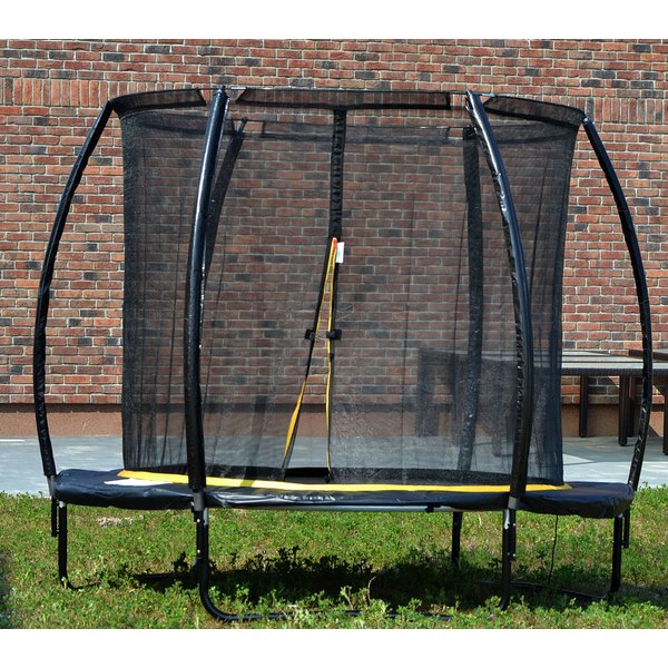 Trampolina ogrodowa z siatką wewnętrzną 244cm Enero - czarna
