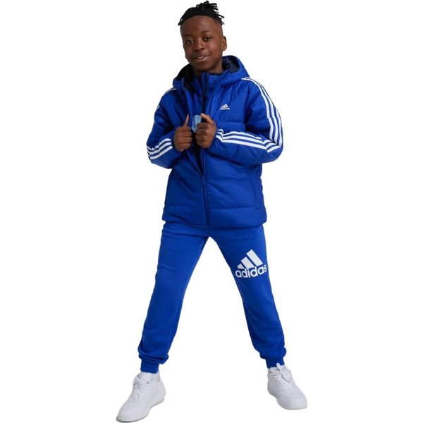 Kurtka juniorska Ess 3S Pad Adidas - niebieska