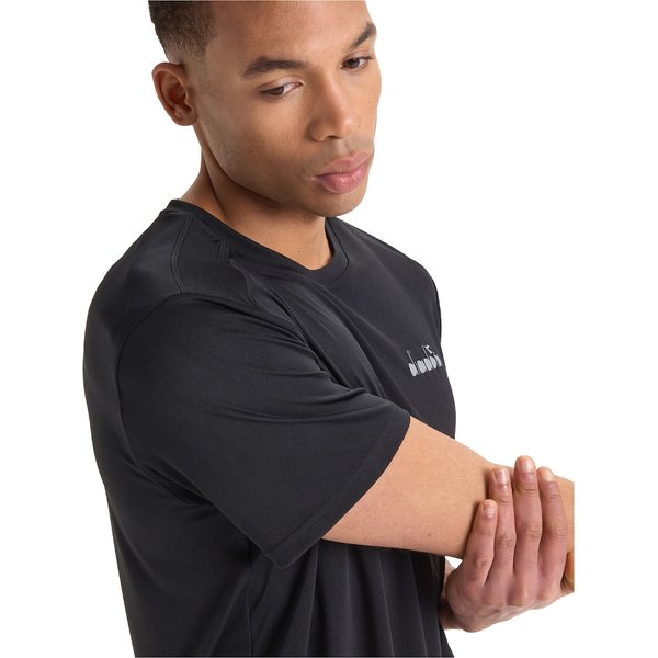 Koszulka męska SS Run Diadora - czarny