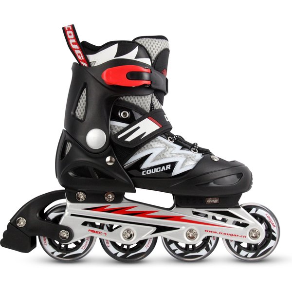 Rolki regulowane Lightning Xride - czerwone/czarne