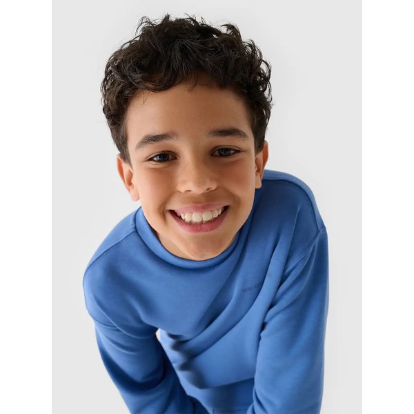 Bluza chłopięca TSWSM1713 4F - jasny niebieski